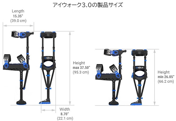 アイウォーク3.0（iWALK3.0）[ハンズフリー松葉杖・二-クラッチ]のご案内 有限会社クリエイト